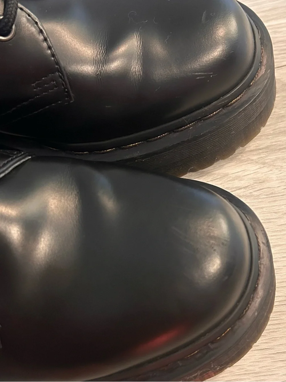 1461 smooth leather platform oxfords